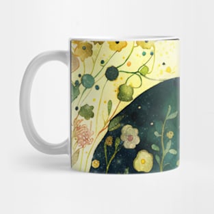 Watercolor Forest, Woodland Landscape Mug